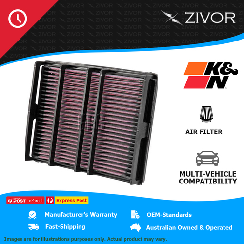New K&N Air Filter Panel For TOYOTA LANDCRUISER VDJ78R 4.5L 1VD-FTV #33-2054