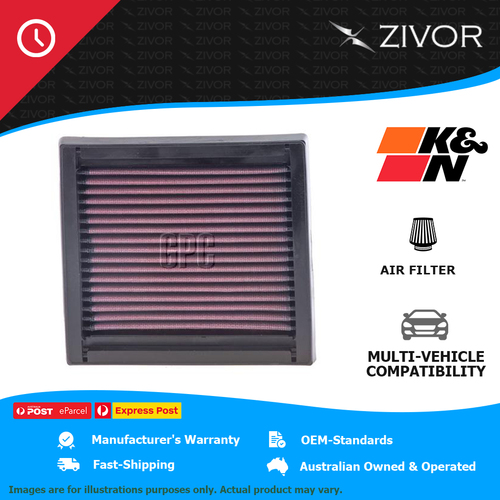 New K&N Air Filter Panel For NISSAN CUBE Z11 (GREY IMPORT) 1.4L CR14DE #33-2060