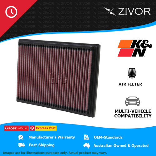 New K&N Performance Air Filter Panel For BMW 328i E36 2.8L M52 B28 #33-2070