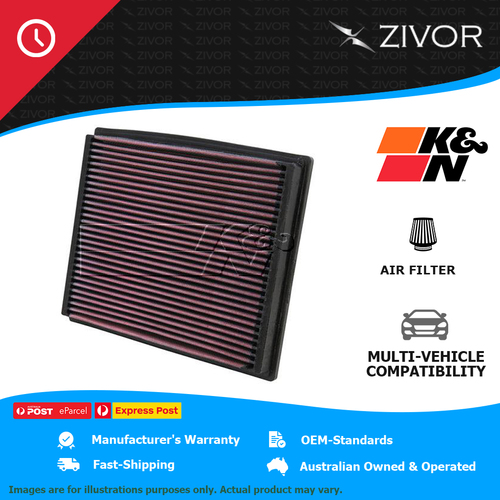New K&N Air Filter Panel For VOLKSWAGEN PASSAT 3B2, 3B3 2.3L AZX #33-2125