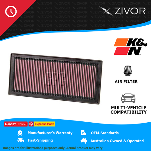 New K&N Air Filter Panel For SUBARU FORESTER S2 SG 2.5L EJ255 #33-2154