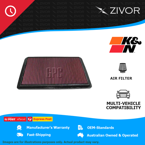 New K&N Air Filter Panel For MITSUBISHI PAJERO NM 3.2L 4M41 Di-D #33-2164