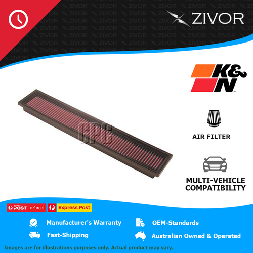 K&N Air Filter Panel For MERCEDES-BENZ C200 KOMPRESSOR W203 1.8L M271 #33-2193