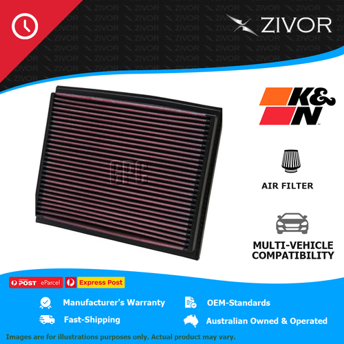 New K&N Performance Air Filter Panel For AUDI A4 B7 8H 3.1L AUK #33-2209
