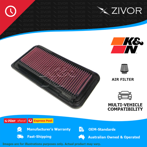 New K&N Air Filter Panel For SUBARU BRZ ZC 2.0L FA20D 4U-GSE #33-2300