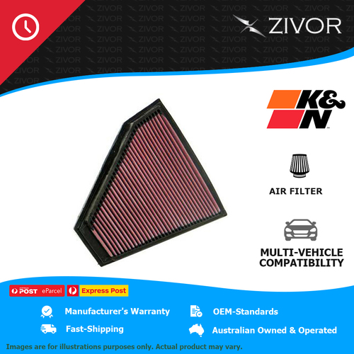 New K&N Replacement Air Filter For BMW 330i E90 3.0L N52 B30 AF #33-2332