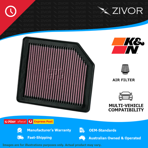 New K&N Performance Air Filter Panel For HONDA CIVIC FK 1.8L R18A2 #33-2342