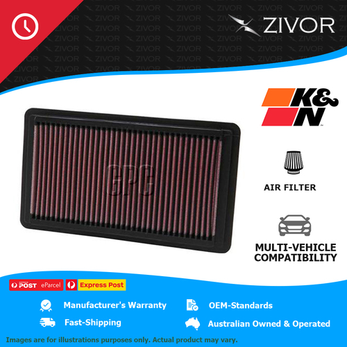 New K&N Performance Air Filter Panel For HONDA CIVIC FD 2.0L K20Z2 #33-2343