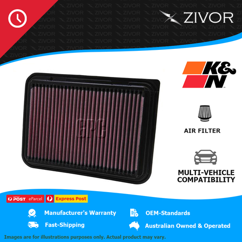 K&N Air Filter Panel For TOYOTA NOAH ZRR70 (GREY IMPORT) 2.0L 3ZR-FE #33-2360