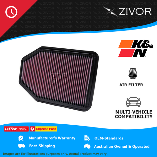 New K&N Air Filter Panel For JEEP WRANGLER JK 3.6L Pentastar #33-2364