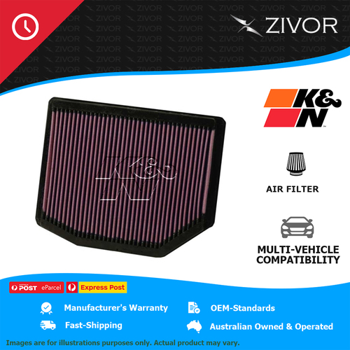 New K&N Performance Air Filter Panel For BMW Z4 E86 3.0L N52 B30 AF #33-2372