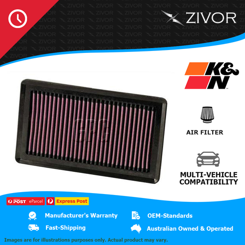 New K&N Air Filter Panel For NISSAN MICRA K13 1.5L HR15DE #33-2375