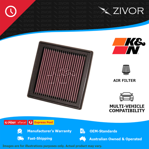 New K&N Air Filter Panel For INFINITI G37 V36 3.7L VQ37VHR #33-2399