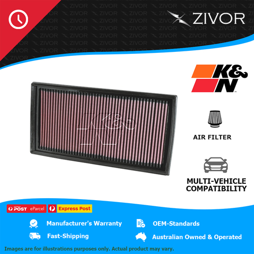 New K&N Air Filter Panel For MERCEDES-AMG CLK63 C209 6.2L M156 #33-2405