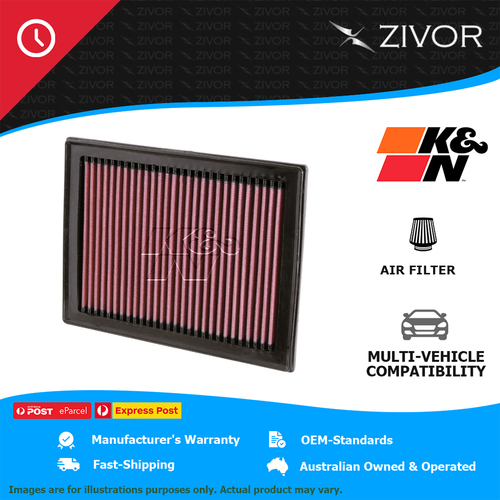 K&N Air Filter Panel For SUBARU LEGACY B1 BC/BF/BJ (GREY IMPORT) 1.8L #33-2409