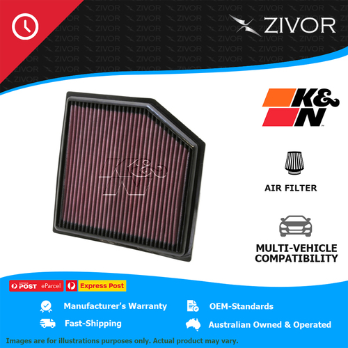 New K&N Air Filter Panel For LEXUS GS250 GRL11R 2.5L 4GR-FSE #33-2452