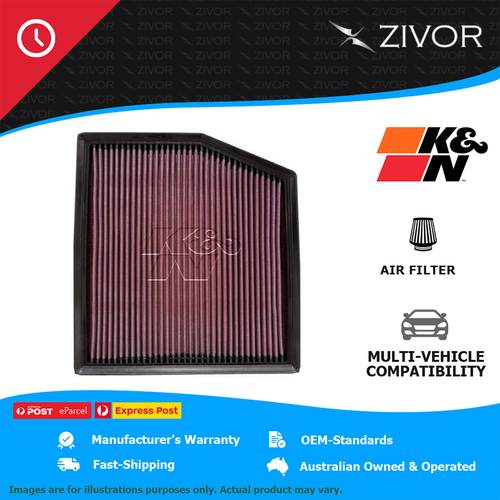 New K&N Performance Air Filter Panel For BMW 135i E82 3.0L N54 B30 A #33-2458