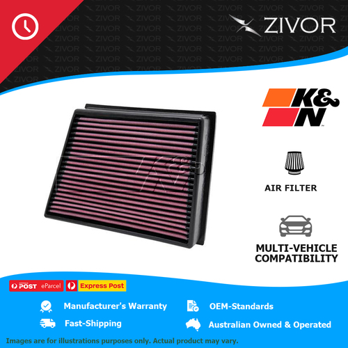 New K&N Replacement Air Filter For GMC Sierra 2500 HD 6.6L V8 Diesel #33-2466