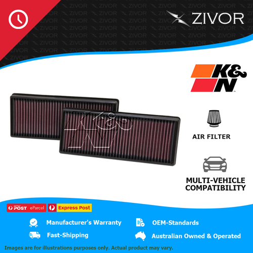 New K&N Air Filter Panel For MERCEDES-AMG CLS63 X218 5.5L M157 #33-2474