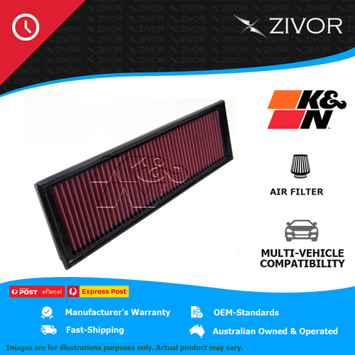 New K&N Air Filter Panel For PORSCHE 944 944 TURBO 2.5L M44 #33-2640