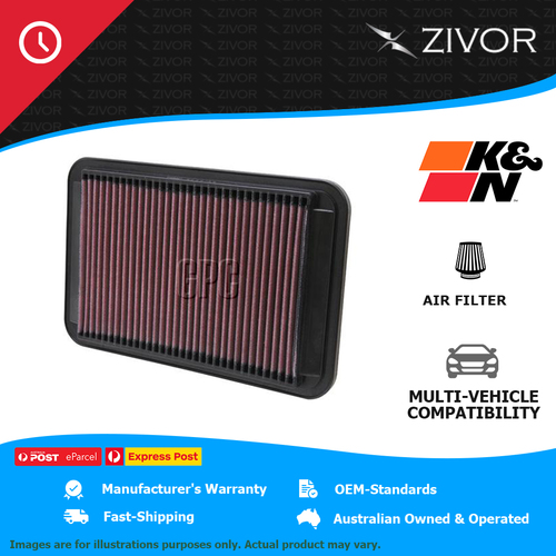 K&N Air Filter Panel For TOYOTA COROLLA AE101 (GREY IMPORT) 1.6L 4A-GE #33-2672