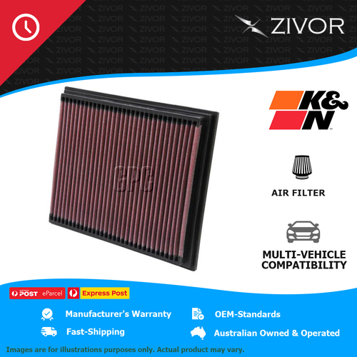 New K&N Air Filter Panel For MERCEDES-BENZ SLK230 KOMPRESSOR R170 2.3L #33-2767