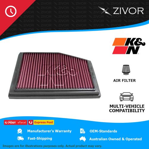 New K&N Air Filter Panel For PORSCHE BOXSTER 986 S 3.2L M96 #33-2773