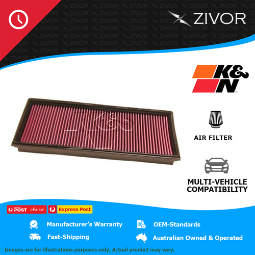 New K&N Air Filter Panel For VOLKSWAGEN TOUAREG 7L 3.2L AZZ #33-2857