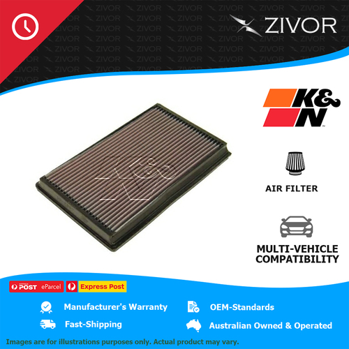 New K&N Air Filter Panel For VOLKSWAGEN TRANSPORTER T5 2.5L AXD, BNZ #33-2867