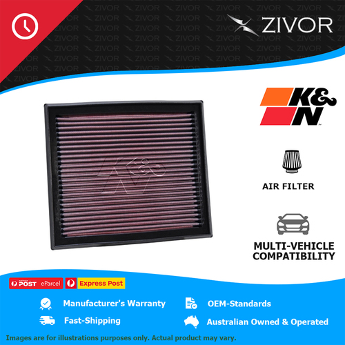 New K&N Performance Air Filter Panel For VOLVO S40 2.4L B5244S4 KN33-2873