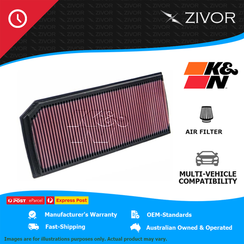 New K&N Air Filter Panel For VOLKSWAGEN SCIROCCO 1S R 2.0L CDLC #33-2888