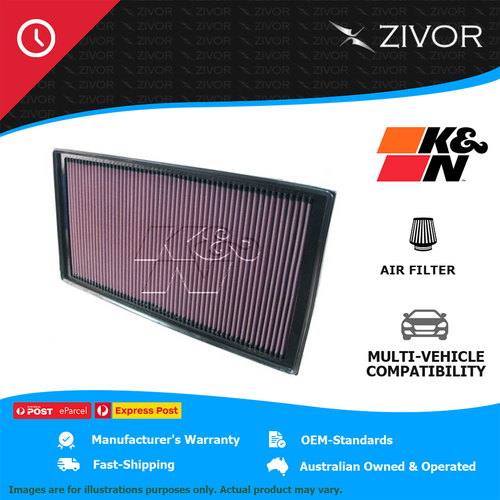 New K&N Air Filter Panel For MERCEDES-BENZ VIANO 639 3.7L M112 #33-2912
