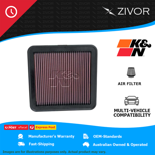 New K&N Air Filter Panel For HOLDEN RODEO RA 2.4L C24SE/Y24SE #33-2918