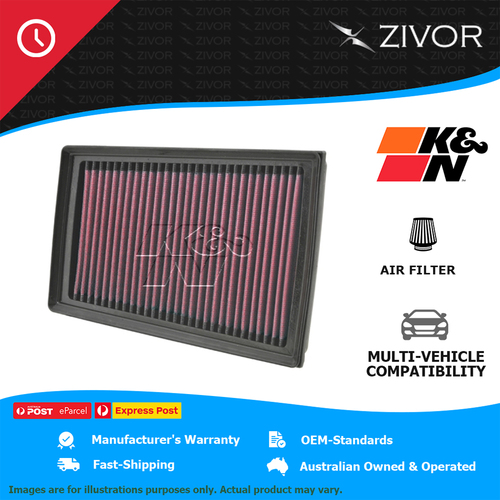 New K&N Air Filter Panel For NISSAN DUALIS J10 2.0L MR20DE #33-2944