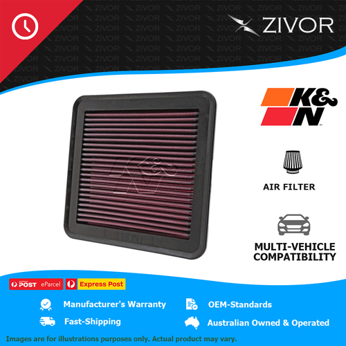 New K&N Air Filter Panel For HOLDEN RODEO RA 2.4L C24SE/Y24SE #33-2951