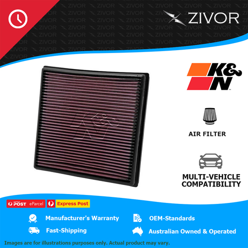 New K&N Performance Air Filter Panel For OPEL ASTRA J 1.4L A14NET #33-2964