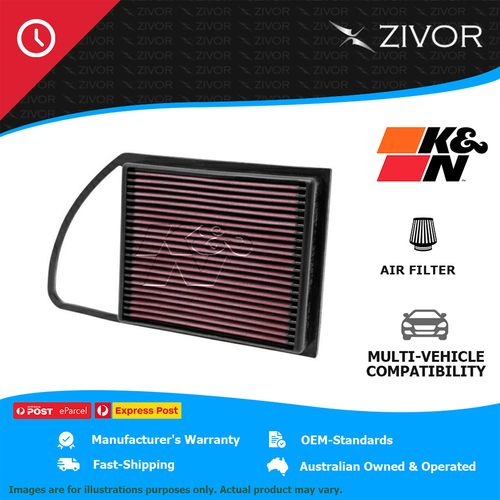 New K&N Air Filter Panel For CITROEN C4 HDi 110 1.6L DV6C (9HR) #33-2975