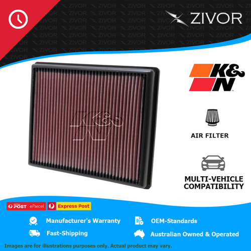 New K&N Air Filter Panel For BMW ACTIVEHYBRID 7 F01 3.0L N55 B30 A KN33-2997