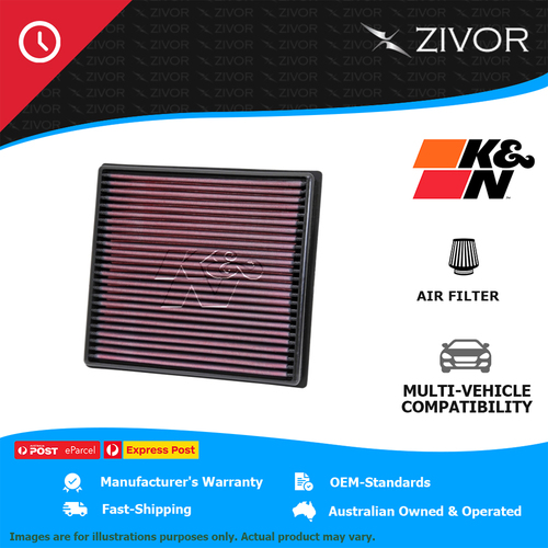 New K&N Performance Air Filter Panel For ISUZU D-MAX RG 3.0L 4JJ3-TCX #33-3002