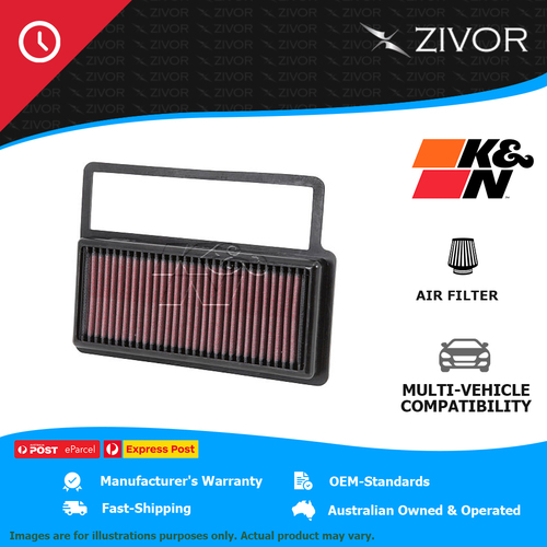 New K&N Performance Air Filter For ABARTH 500 1.4L 312 A.1000 #33-3014