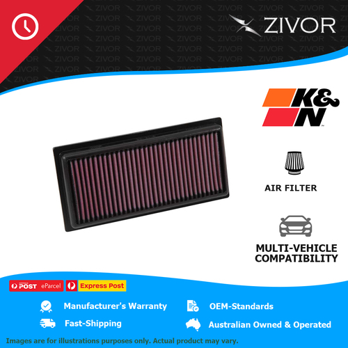 New K&N Air Filter For MITSUBISHI MIRAGE LA 1.2L 3A92 MIVEC #33-3016