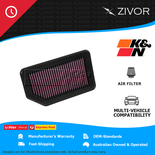 New K&N Replacement Air Filter For Honda WR-V 1.2L L4 Gas #33-3030