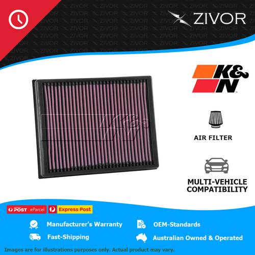 K&N Replacement Air Filter For FORD EVEREST UA 3.2L Duratorq TDCi P5AT #33-3086
