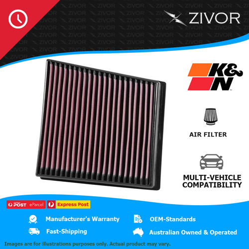 K&N Air Filter For CHEVROLET SILVERADO 2500HD/3500HD GEN2 6.6L Duramax #33-5065