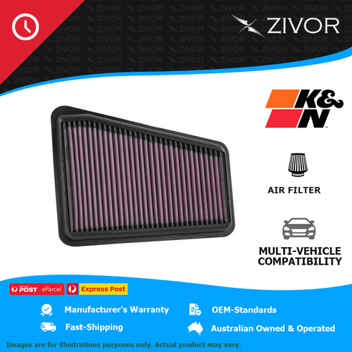 New K&N Hi-Flow Air Filter - Reusable For KIA STINGER CK 3.3L G6DP #33-5068