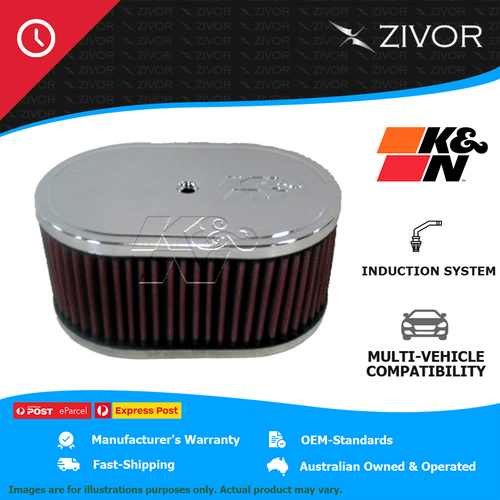 New K&N Performance 83mm Air Filter Oval-cotton gauze 1 Year Warranty #56-1350