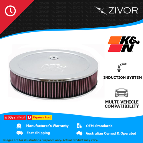 New K&N Round Air Filter Assembly - 1 Year Warranty #60-1430