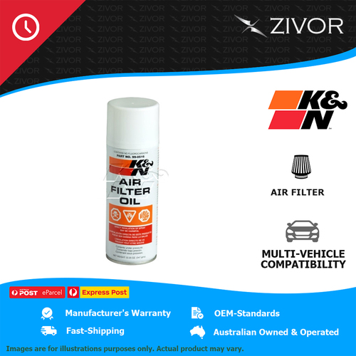 New K&N Air Filter Oil 350ml Spray - 1 Year Warranty KN99-0516