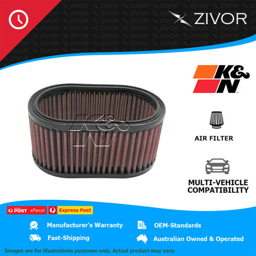 New K&N Performance 84mm Air Filter Oval - cotton gauze 1 Year Warranty #E-3341