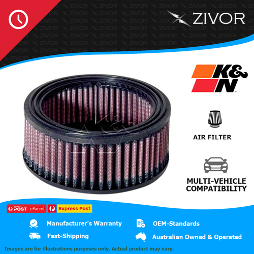 New K&N 60mm Air Filter Round - cotton gauze 1 Year Warranty #E-3506